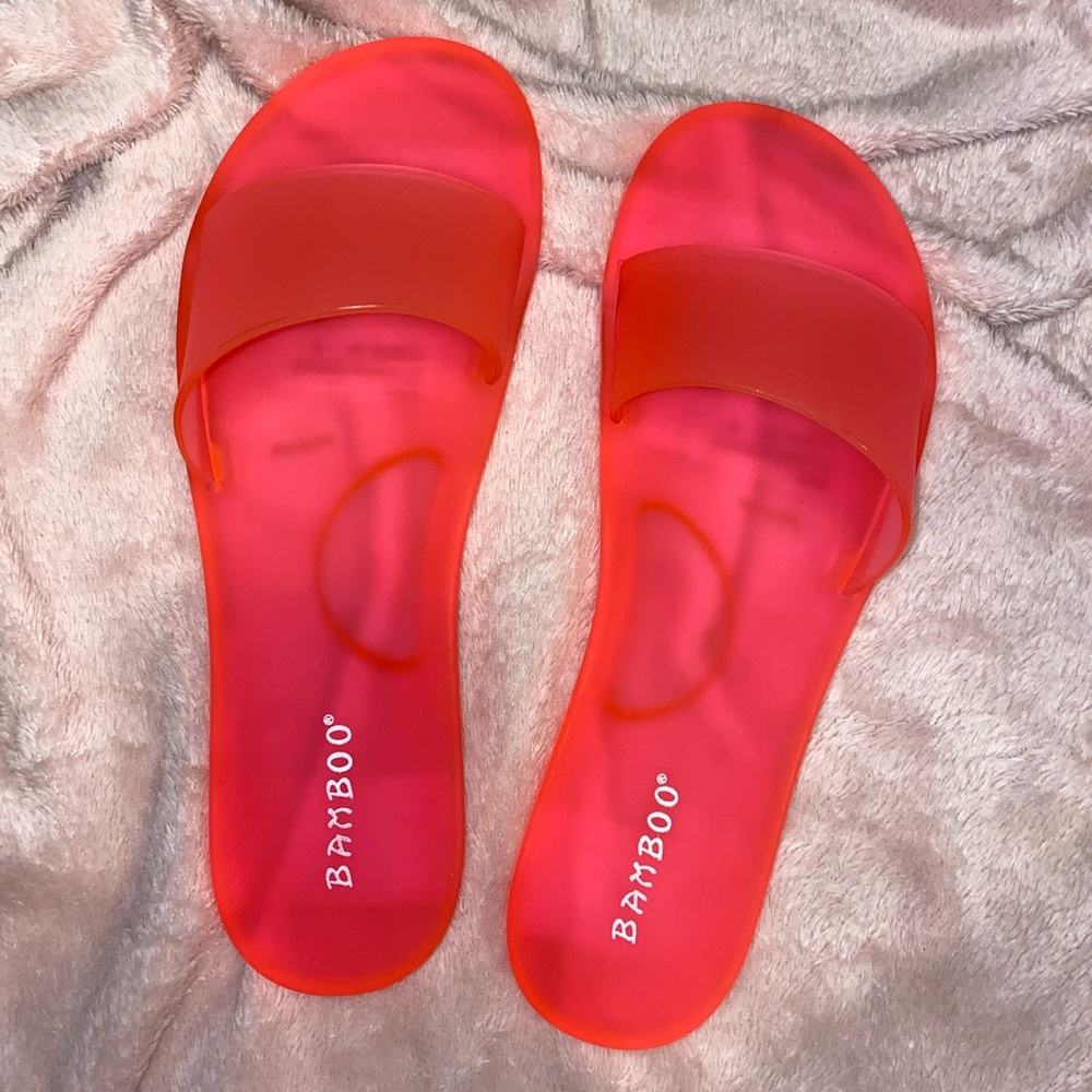 Pink Jelly Sandal Slides